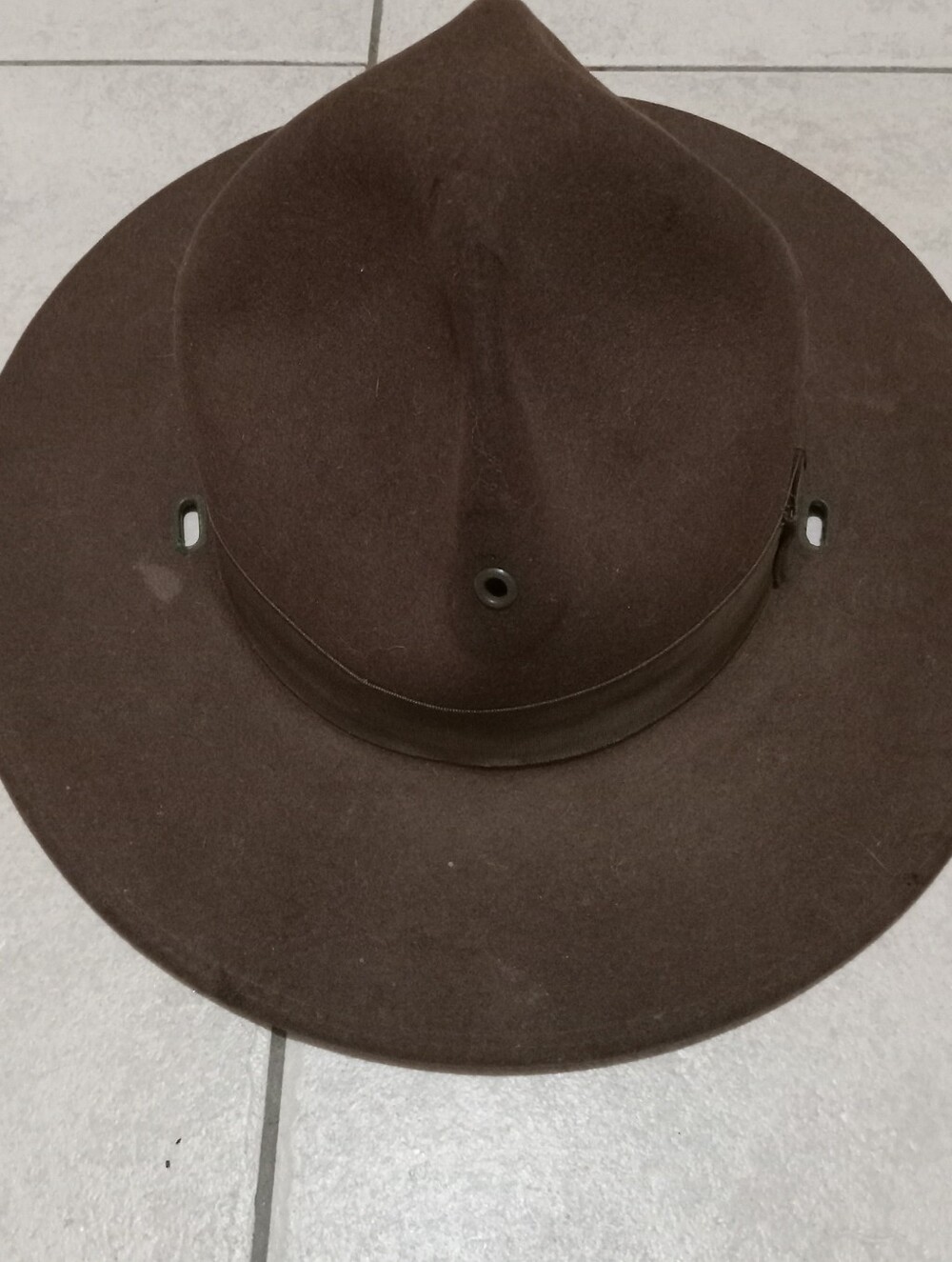 Vintage Drill Sergeant Hat.